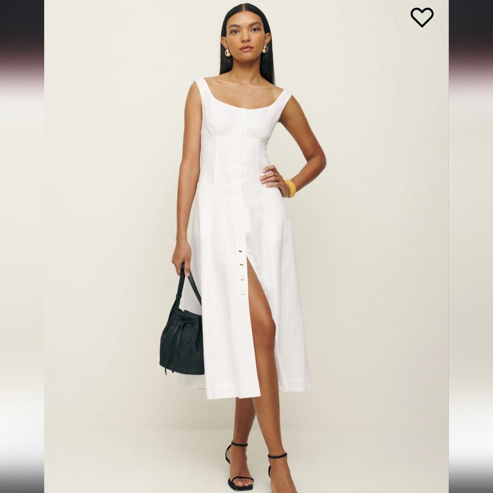Reformation Louisa Linen Dress